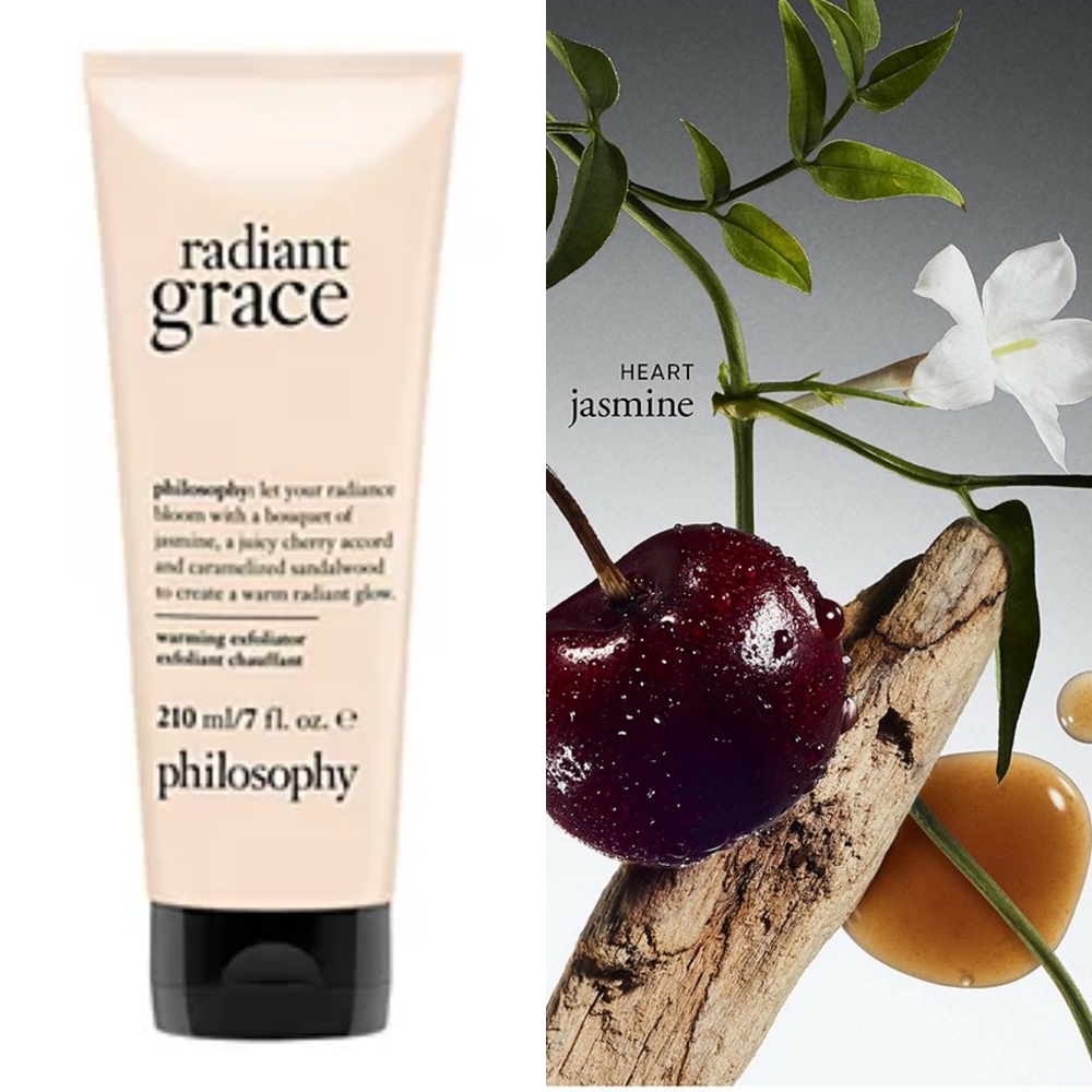 🍒Gift Idea🍒BN SEALED Philosophy 7.0 OZ RADIANT GRACE Warming Exfoliator!$59Ret